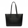 Damentasche Schultertasche 034g schwarz Safiano
