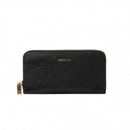 Damen-Geldbörse 201g schwarz Safiano