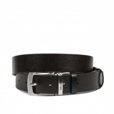 Herrengürtel 71b zweifarbig biz schwarz+biz braun