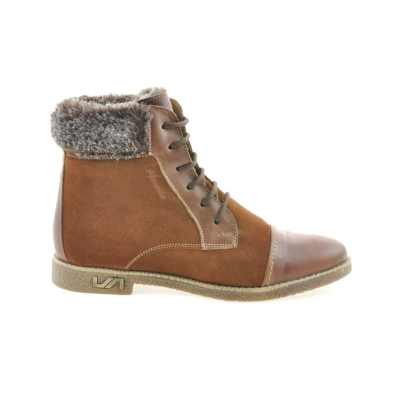 Damenstiefel 3281 braun kombiniert
