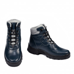 Herrenstiefel 4142 Indigo kombiniert