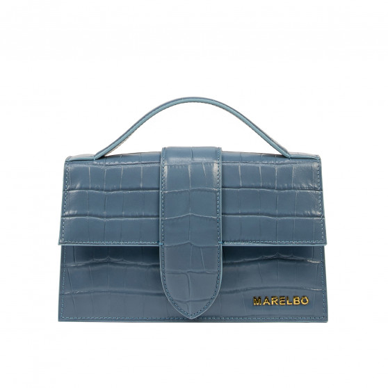 Damentasche Schultertasche 028g Croco Blau Damentasche Schultertasche 028g Croco Blau