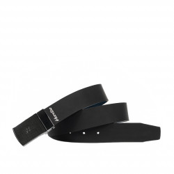 Herrengürtel 62b zweifarbig biz blau+schwarz matt
