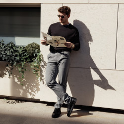 Herren Freizeitschuhe/Sportschuhe 970-1 schwarz lifestyle