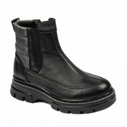 Damenstiefel 3357 schwarz kombiniert