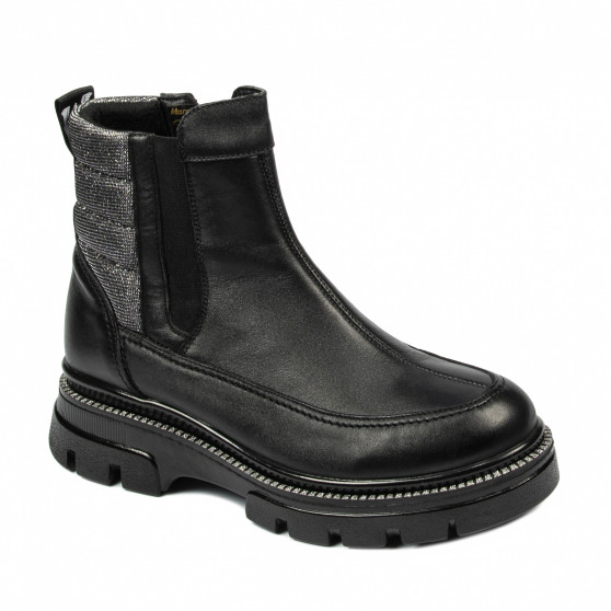 Damenstiefel 3357 schwarz kombiniert Damenstiefel 3357 schwarz kombiniert