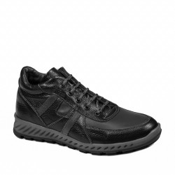 Herrenstiefel 4120 schwarz+grau