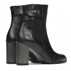 Damenstiefel 1177 schwarz satiniert