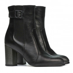 Damenstiefel 1177 schwarz satiniert