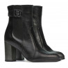 Damenstiefel 1177 schwarz satiniert