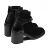 Damenstiefeletten 3400 schwarz kombiniert