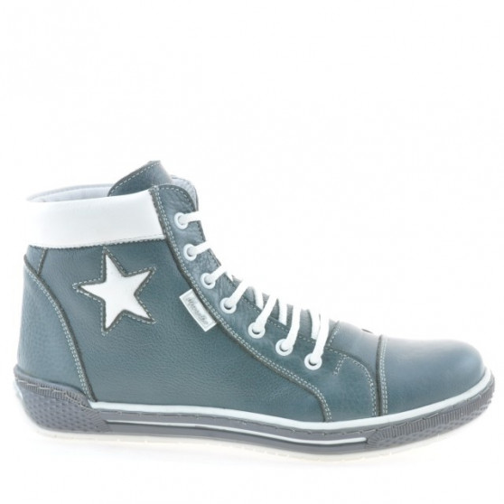 Damenstiefeletten 3274 grau+weiß Damenstiefeletten 3274 grau+weiß