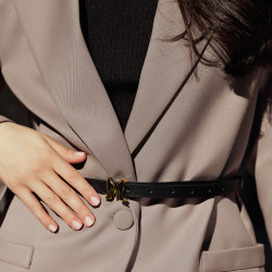 Damen Gürtel 42m schwarz lifestyle