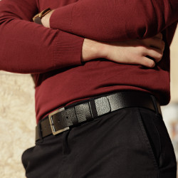 Herrengürtel 34b Biz Schwarz lifestyle