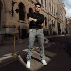 Herren Gürtel 76b schwarz lifestyle
