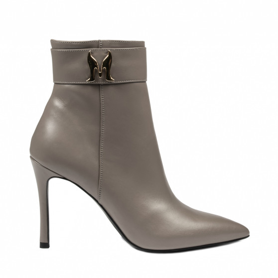 Stiefeletten mit Absatz Damen 1400 Cappuccino Stiefeletten mit Absatz Damen 1400 Cappuccino