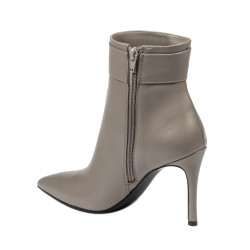 Stiefeletten mit Absatz Damen 1400 Cappuccino