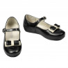 Kleinkinderschuhe 51c Lack schwarz+beige