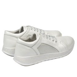 Damen Sport/Freizeitschuhe 6010 Perlmuttweiß kombiniert