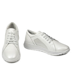Damen Sport/Freizeitschuhe 6010 Perlmuttweiß kombiniert