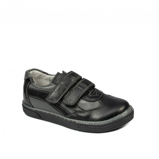 Kleinkinderschuhe 16c schwarz+grau Kleinkinderschuhe 16c schwarz+grau