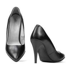 Elegante Damenschuhe 1246 Anthrazit Perlmutt