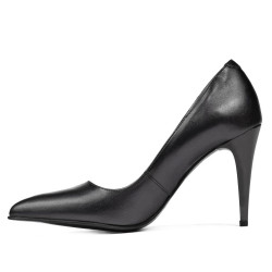 Elegante Damenschuhe 1246 Anthrazit Perlmutt