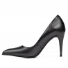 Elegante Damenschuhe 1246 Anthrazit Perlmutt