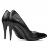 Elegante Damenschuhe 1246 Anthrazit Perlmutt