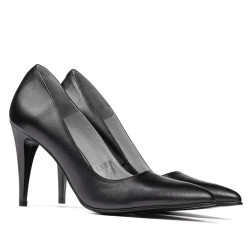 Elegante Damenschuhe 1246 Anthrazit Perlmutt