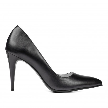 Elegante Damenschuhe 1246 Anthrazit Perlmutt