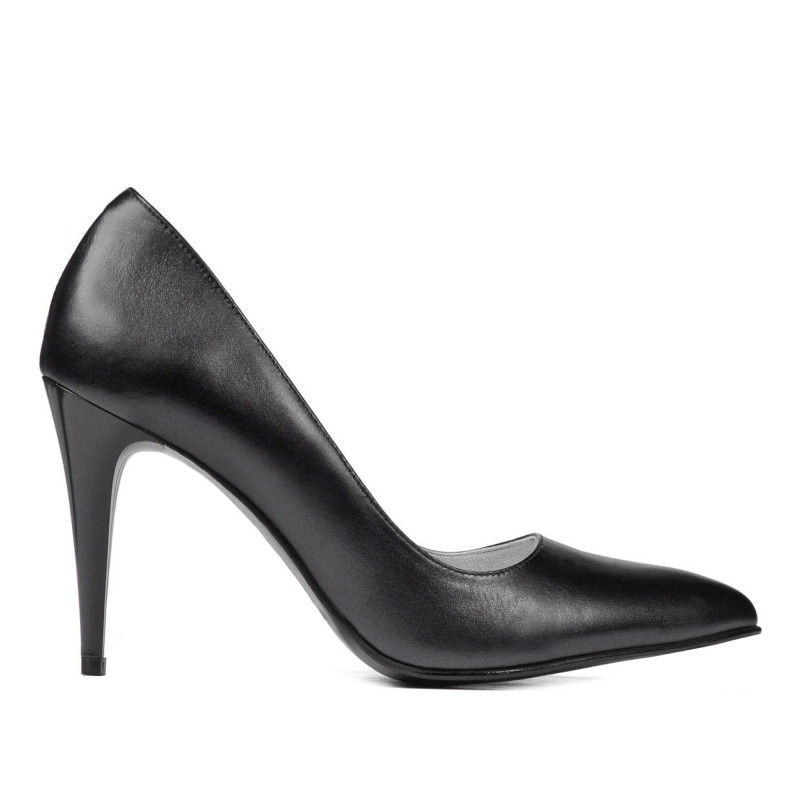 Elegante Damenschuhe 1246 Anthrazit Perlmutt