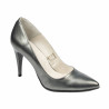 Elegante Damenschuhe 1246 metallisches Grau
