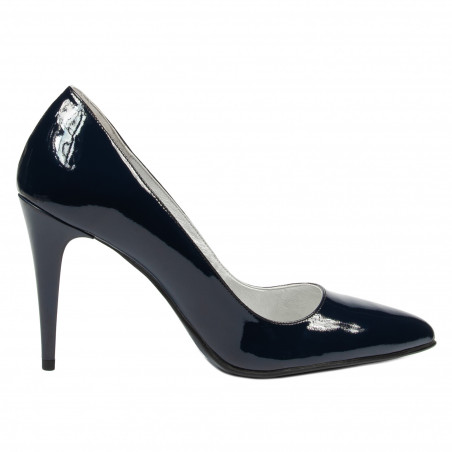 Elegante Damenschuhe 1246 Lack Indigo