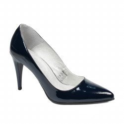 Elegante Damenschuhe 1246 Lack Indigo
