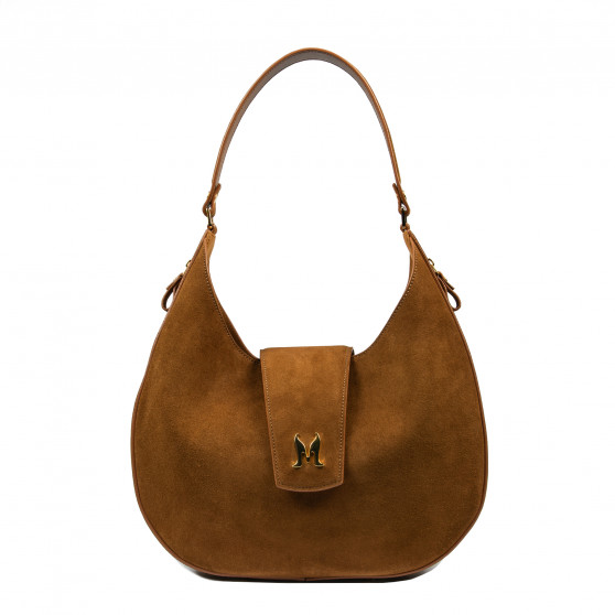 Damentasche Schultertasche 036g Wildleder braun Damentasche Schultertasche 036g Wildleder braun