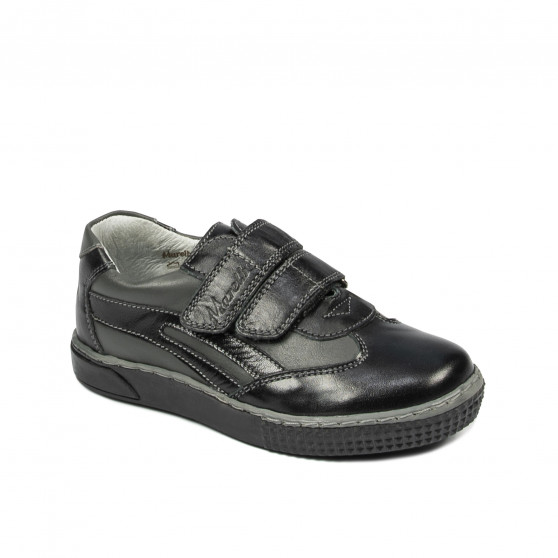 Kleinkinderschuhe 16-2c schwarz+grau Kleinkinderschuhe 16-2c schwarz+grau