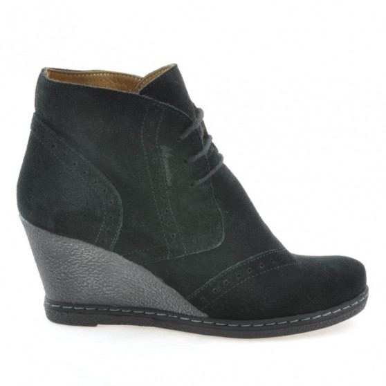 Damenstiefeletten 3230-1 Schwarz Velours Damenstiefeletten 3230-1 Schwarz Velours
