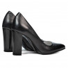 Elegante Damenschuhe 1261 Anthrazit Perlmutt
