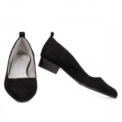 Elegante/sportliche Damenschuhe 1285 schwarz Antilope