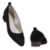 Elegante/sportliche Damenschuhe 1285 schwarz Antilope