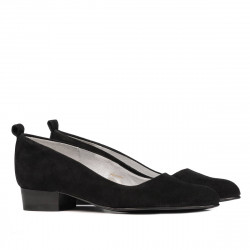 Elegante/sportliche Damenschuhe 1285 schwarz Antilope