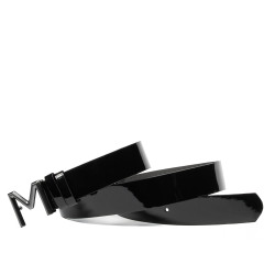 Damen-Gürtel 17-2m Lack schwarz
