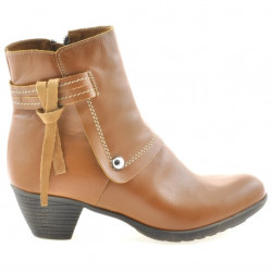 Damenstiefeletten 3252 gewachstes Braun