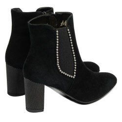 Damenstiefel 1174 schwarz Antilope