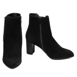 Damenstiefel 1174 schwarz Antilope