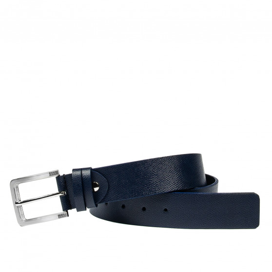 Herren-Gürtel 34b blau safiano Herren-Gürtel 34b blau safiano