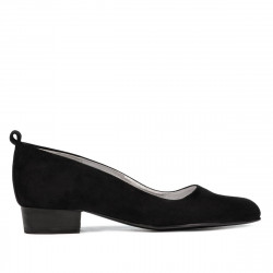 Elegante/sportliche Damenschuhe 1285 schwarz Antilope