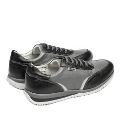 Jugendsportschuhe 374 schwarz+grau