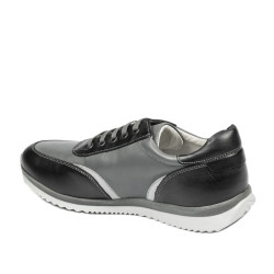 Jugendsportschuhe 374 schwarz+grau